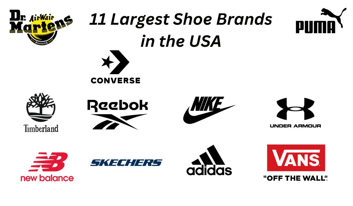 11 Largest Shoe Brands in the USA with Their Iconic Products List